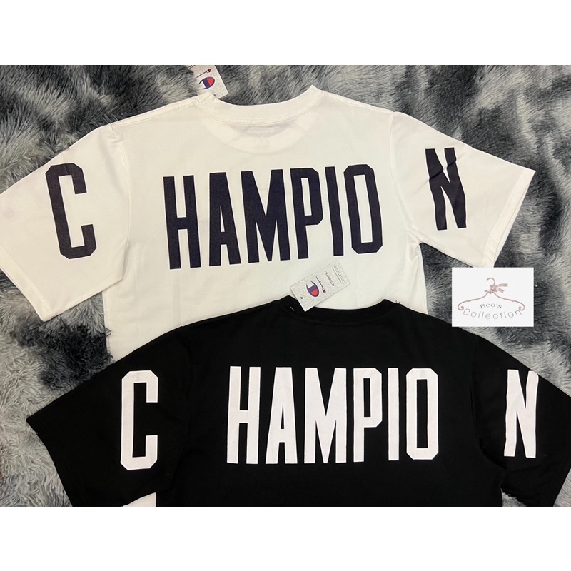 Áo Thun Champion Big Logo Unisex Hot Trend - Ảnh thật tự chụp