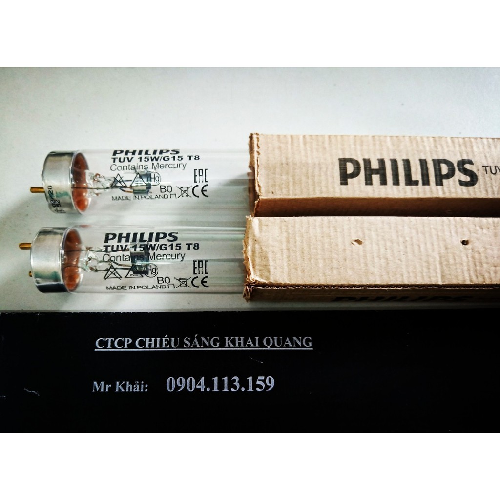 Bóng UV Philips TUV 15W/G15 T8