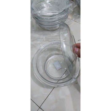 Tô âu phíp giả thủy tinh trong suốt cao cấp đựng cơm canh có nắp đậy size đường kính 22cm