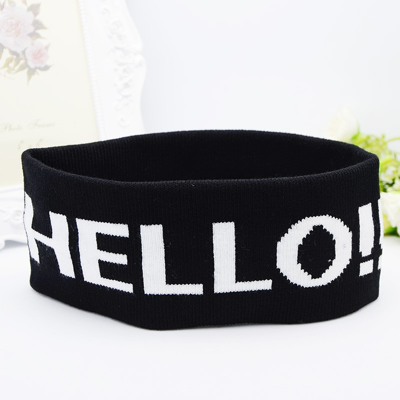 Băng đô headband Kpop, Cpop thời trang thể thao rộng 6-8cm dệt kim tập yoga, gym PST bản to trẻ trung TB2.2 Hello!