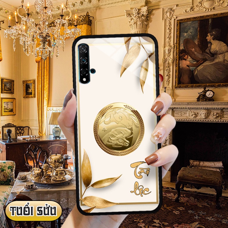 Ốp kính 3D 12 con giáp Huawei NOVA 5T