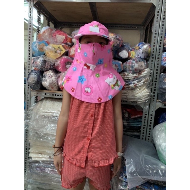 Khẩu trang nón bé từ5-8 tuổi