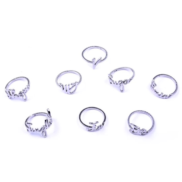 [CÓ SẴN] Nhẫn chữ BTS và các thành viên