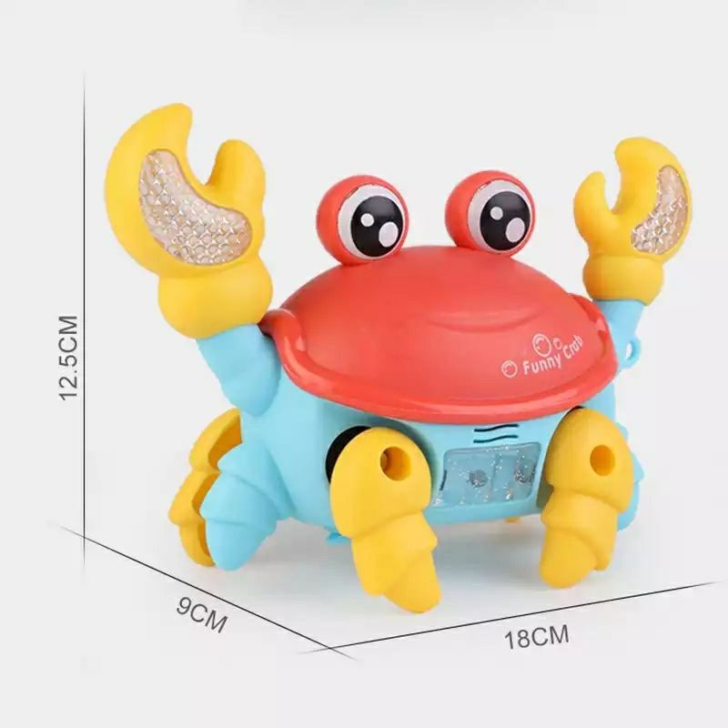 Đồ chơi cho bé gái bé trai con cua chạy pin phát nhạc và đèn đồ chơi giáo dục cho bé - Đồ chơi con cua chạy pin có nhạc