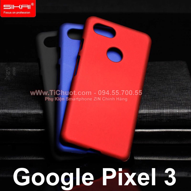 [Ảnh Thật] Ốp Lưng Google Pixel 3 nhựa cứng phủ nhung mịn