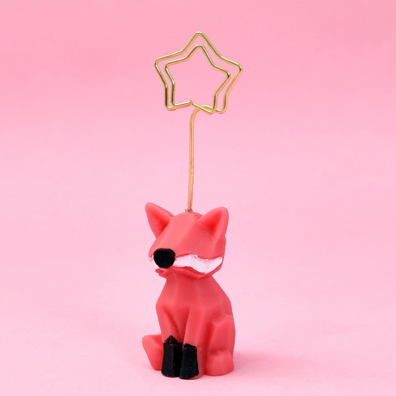 Kẹp giữ thẻ ghi chú hình động vật hoạt hình để bàn trang trí