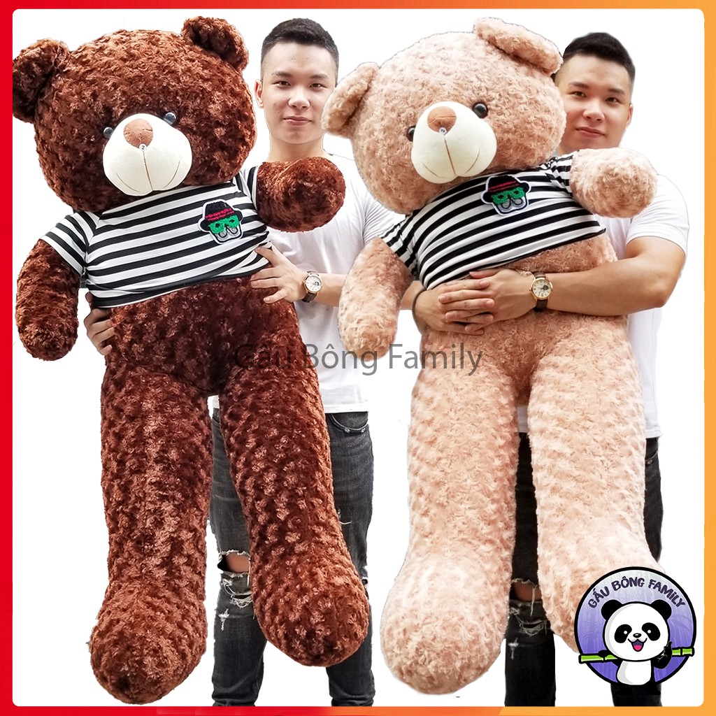 (Ảnh Thật 100%)-Gấu bông teddy 1m6 khổ vải - cao 1m4 Rẻ Vô Địch