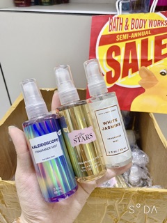 (Auth - Đủ mùi) Xịt body Bath & Body Works mini 88ml