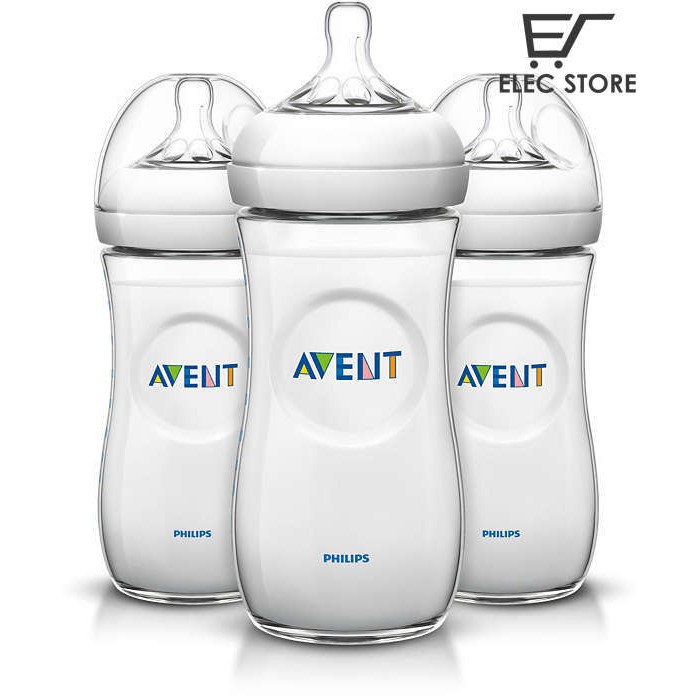 Bình sữa Avent Natural 330ml 6-9 tháng, hoặc đục thêm lỗ 9 tháng+