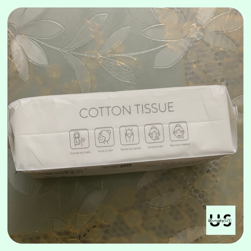 Khăn tẩy trang và lau mặt 2 trong 1 bằng Cotton không dệt dày dặn mềm mại sử dụng một lần Ulzzangshop520