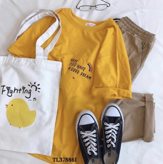 [Mã 151FASHIONSALE1 giảm 10K đơn 50K] SIÊU PHẨM Set áo nghộ nghĩnh + quần kaki