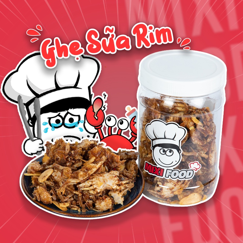 Ghẹ sữa rim MIXIFOOD đồ ăn vặt, thơm ngon đậm vị 200G