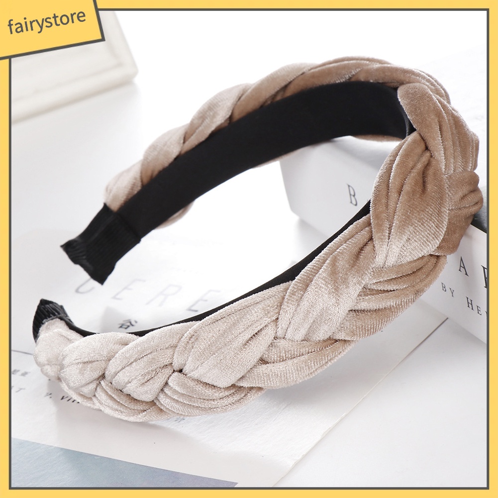 Băng Đô Cài Tóc Hoạ Tiết Bím Tóc Cho Nữ