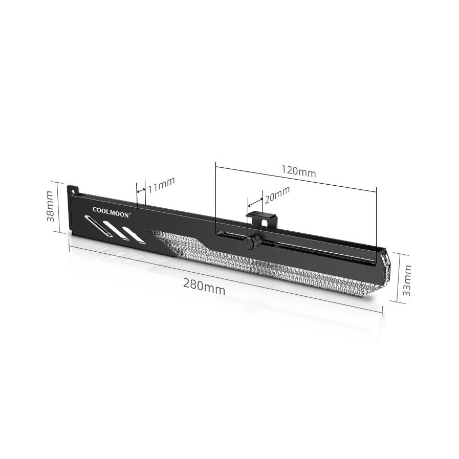 Giá Đỡ VGA Coolmoon Dragon Scale GT8 Led ARGB - Đồng Bộ Hub Coolmoon / Mainboard