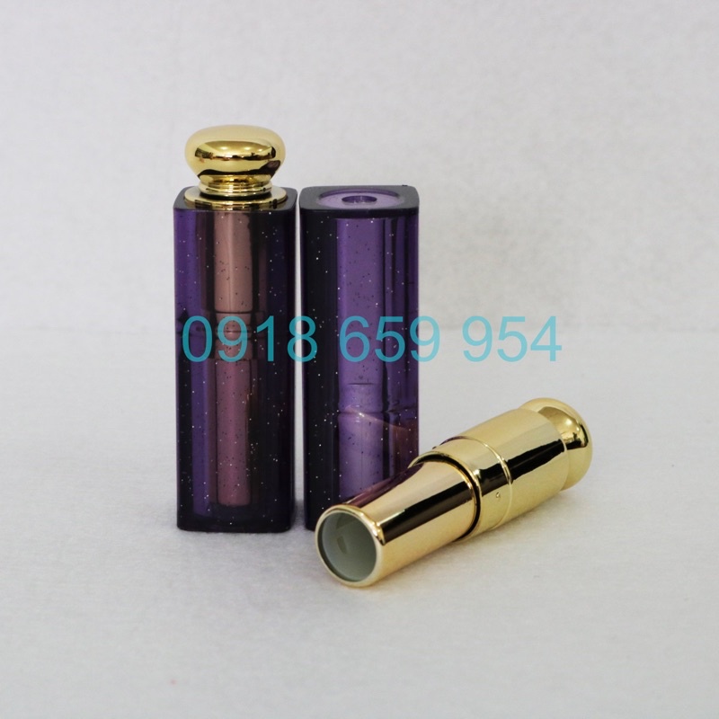 Vỏ Son Handmade DR Màu Tím - Siêu Xinh - Làm Sản Phẩm Nổi Bật