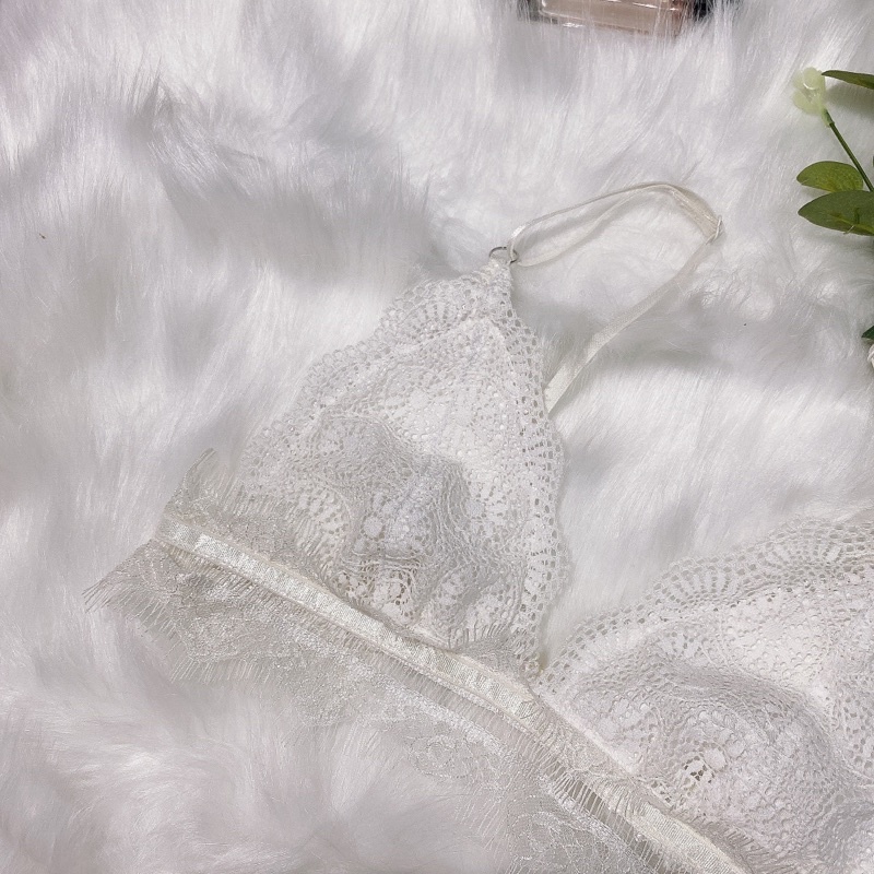 Kelly White Bralette - Áo lót ren trắng thoải mái dễ thương sexy | BigBuy360 - bigbuy360.vn