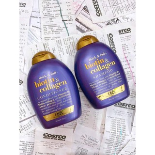 [Cam kết 100% chính hãng MỸ] Bộ Dầu gội xả BIOTIN COLLAGEN OGX MỸ GIẢM RỤNG - KÍCH THÍCH MỌC TÓC 385ML