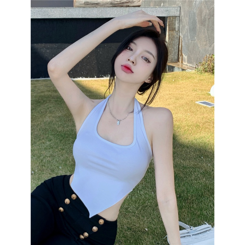 QKOOLE  Áo crop top Thời Trang Theo Phong Cách Hàn Quốc Dành Cho Nữ