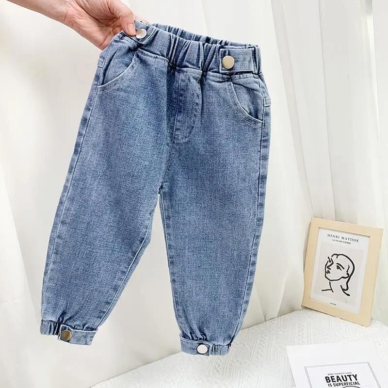 quần jean trẻ em Quần Jeans Dài Phong Cách Phương Tây Thời Trang Cho Bé