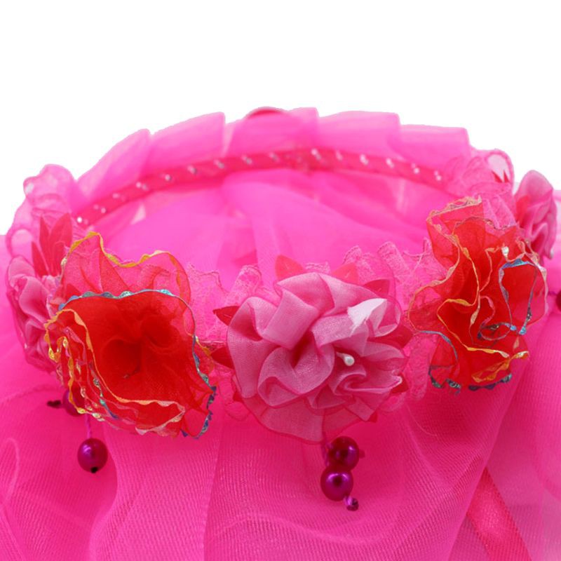 Vòng hoa công chúa cài tóc cô dâu