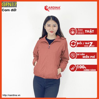 Áo Gió Nữ 2 Lớp Lót Lưới 𝐂𝐀𝐑𝐃𝐈𝐍𝐀 Cản Gió Chống Nước - Kèm Túi Đựng Siêu Gọn Nhẹ