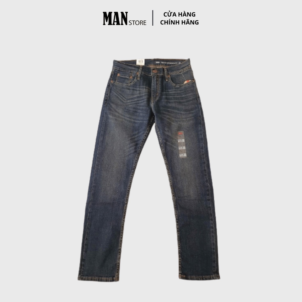 Quần jean dài nam Levi's 511, quần bò nam, phom slim fit, vải co giãn, dày đẹp, không bay màu, năng động, dễ phối đồ
