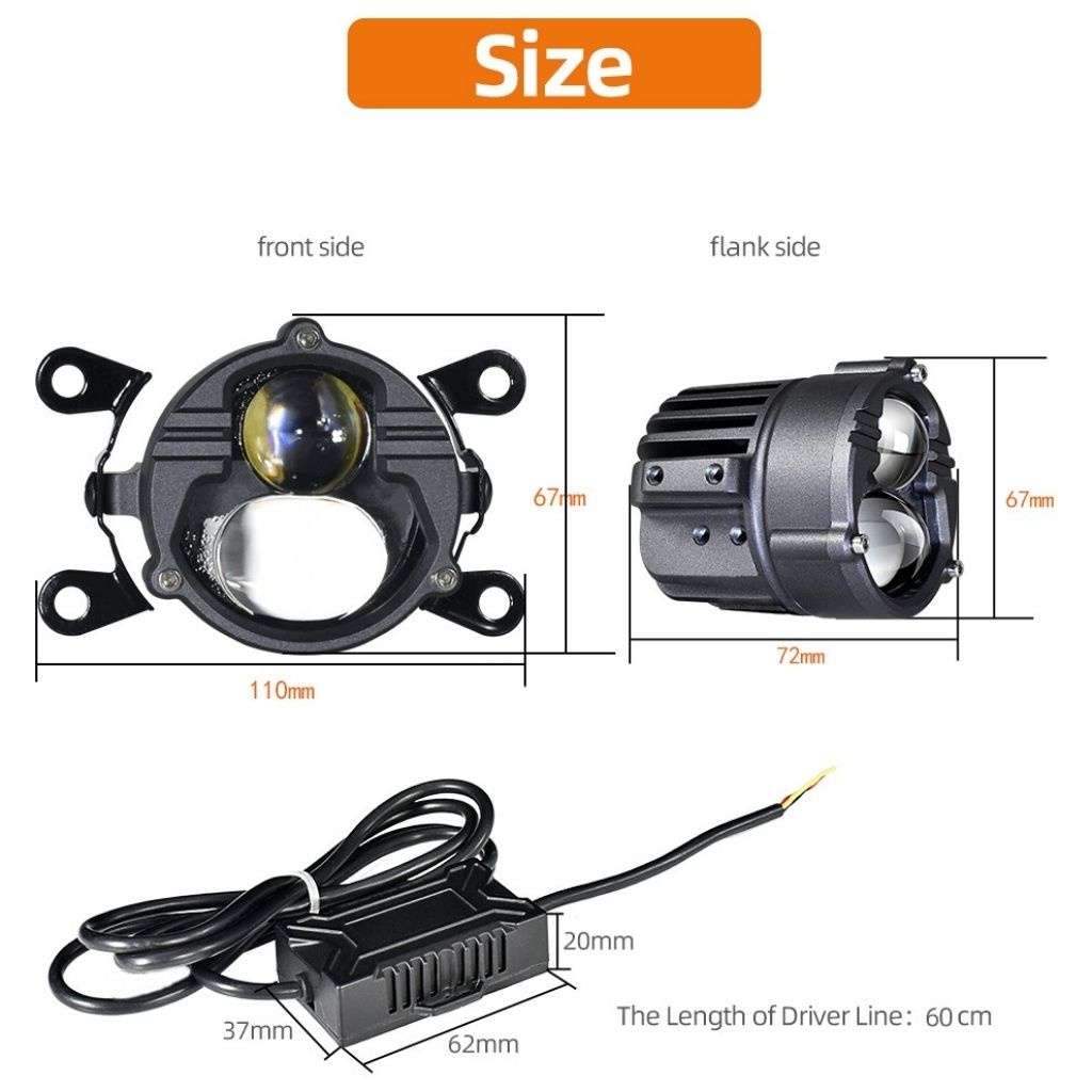 Đèn BiLed Laser U30 - Dùng cho đèn gầm ô tô và trợ sáng xe mô tô