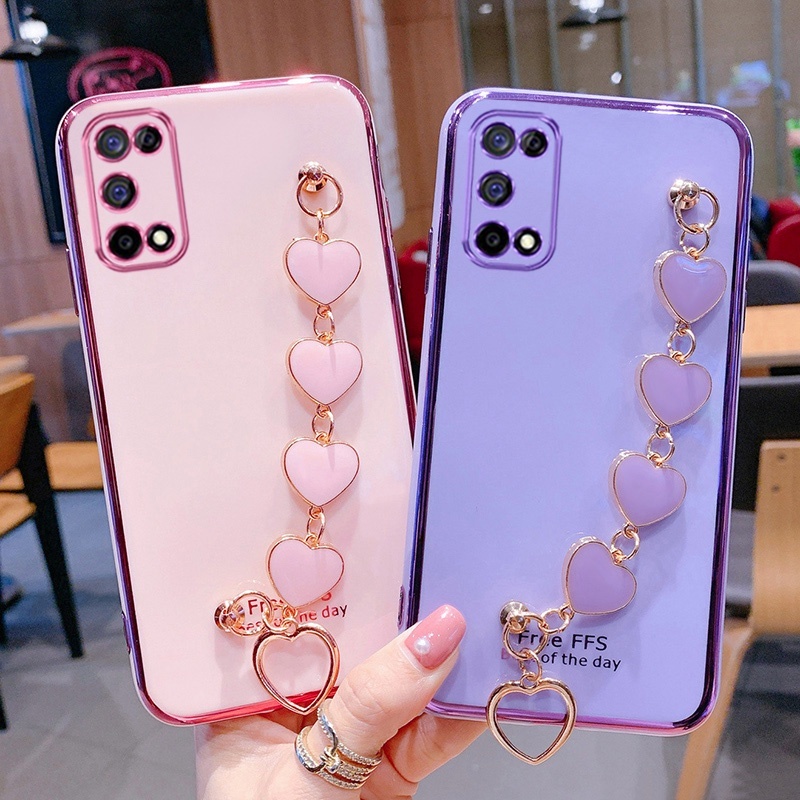 Ốp Điện Thoại Mềm Mạ 6D Sang Trọng Cho Realme 8i 9i 9 Pro Plus C35 7 5 6 Pro