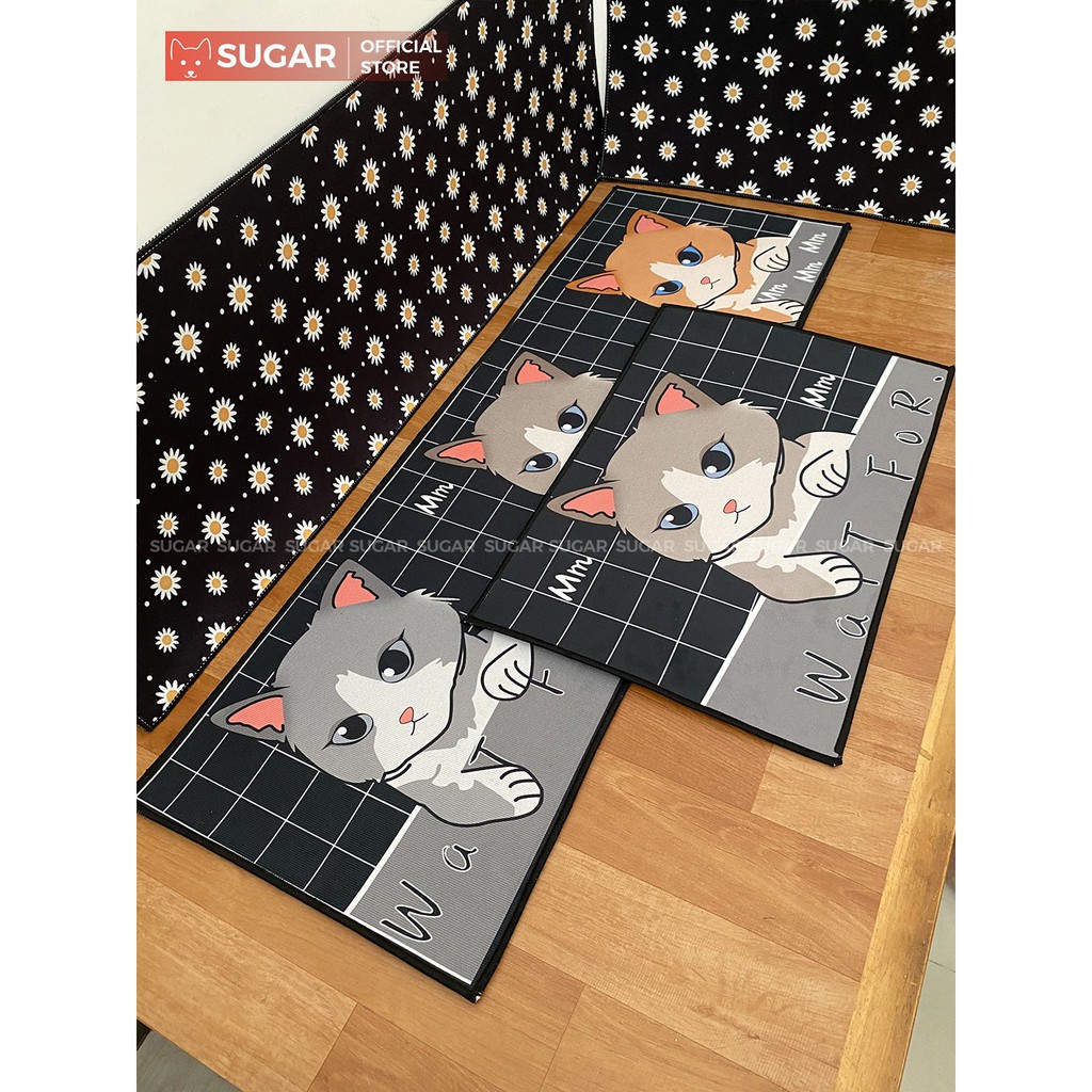 THẢM BẾP - THẢM LAU CHÂN CAO CẤP HIỆN ĐẠI ĐÁY CHỐNG TRƯỢT AN TOÀN - HÌNH DỄ THƯƠNG