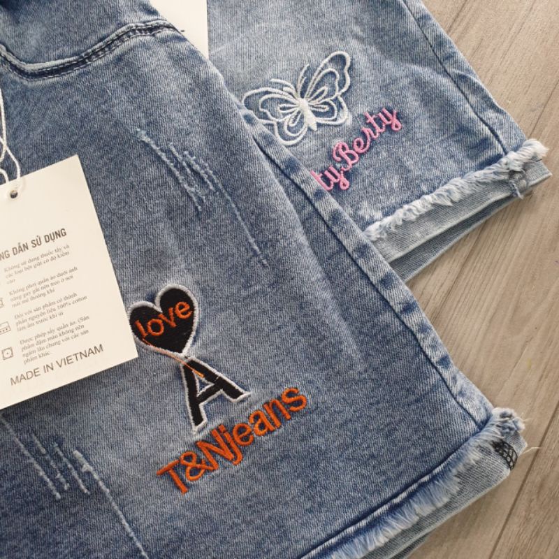 JEANS BÉ GÁI {10-25kg} Quần đùi bò bé gái nhiều mẫu
