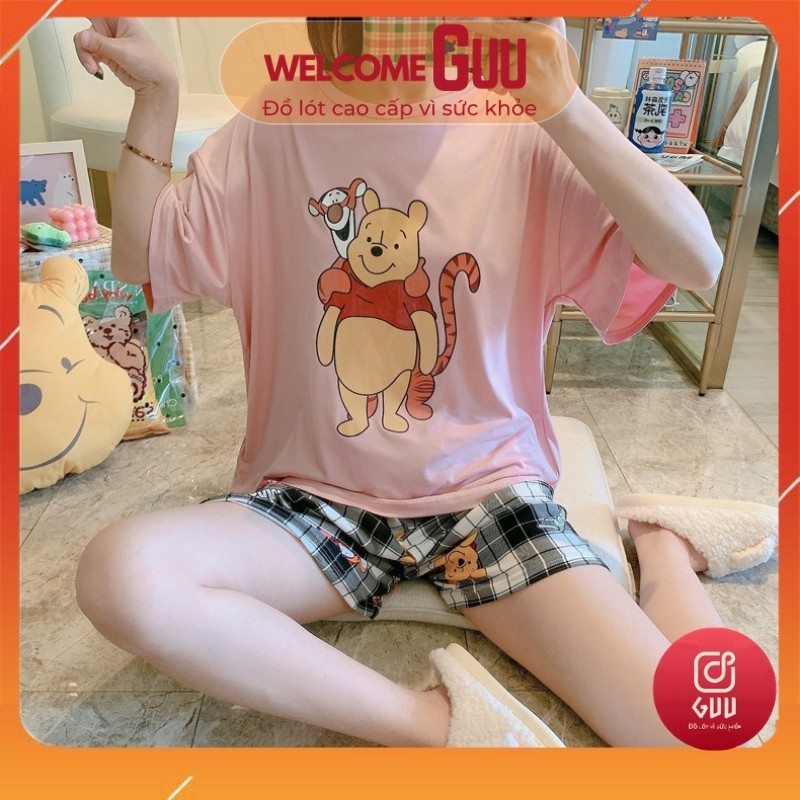 Bộ Ngủ Nữ Siêu Dễ thương- Đồ Bộ Mặc Nhà Cute N02_GUU