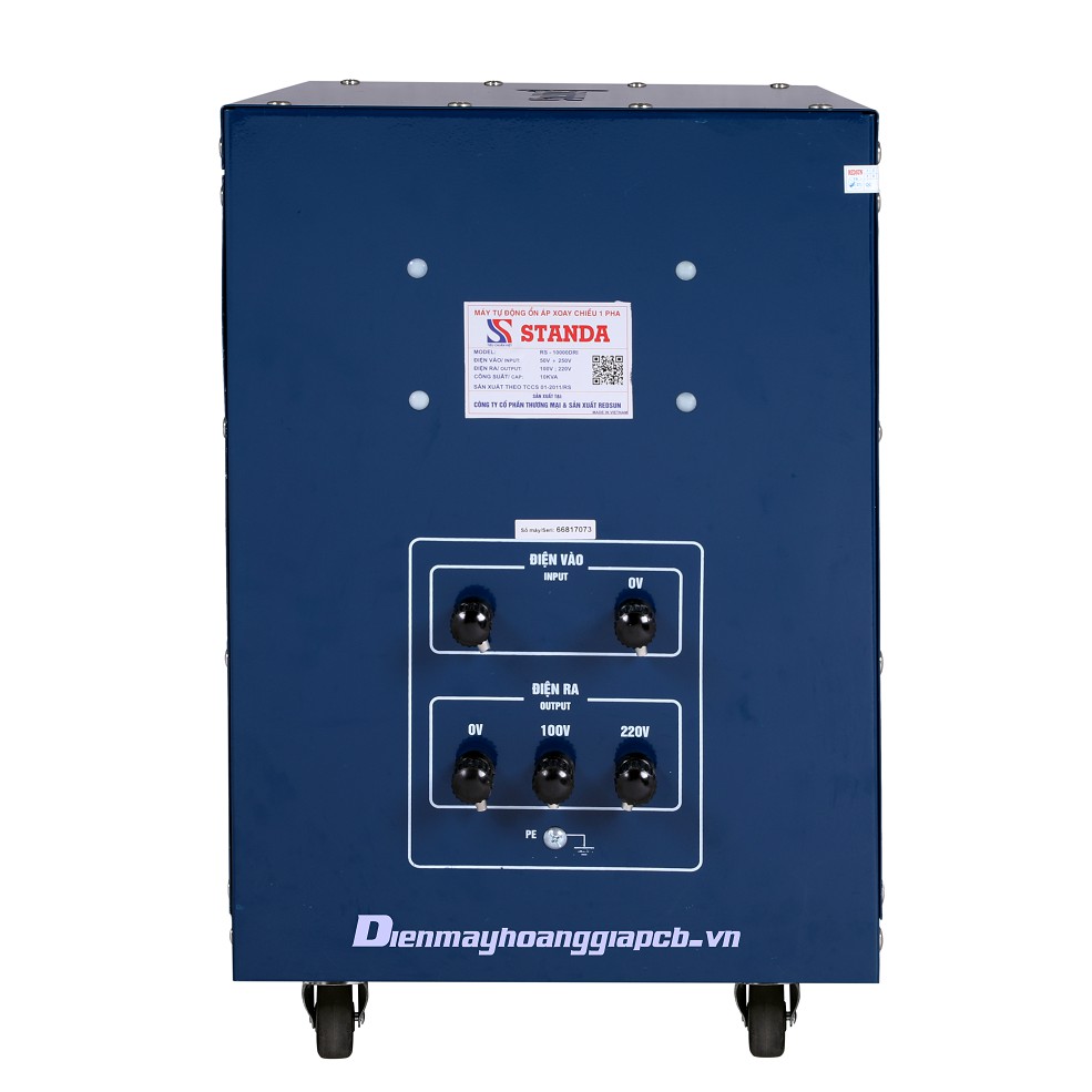 Ổn áp Standa 10kva dải 50V