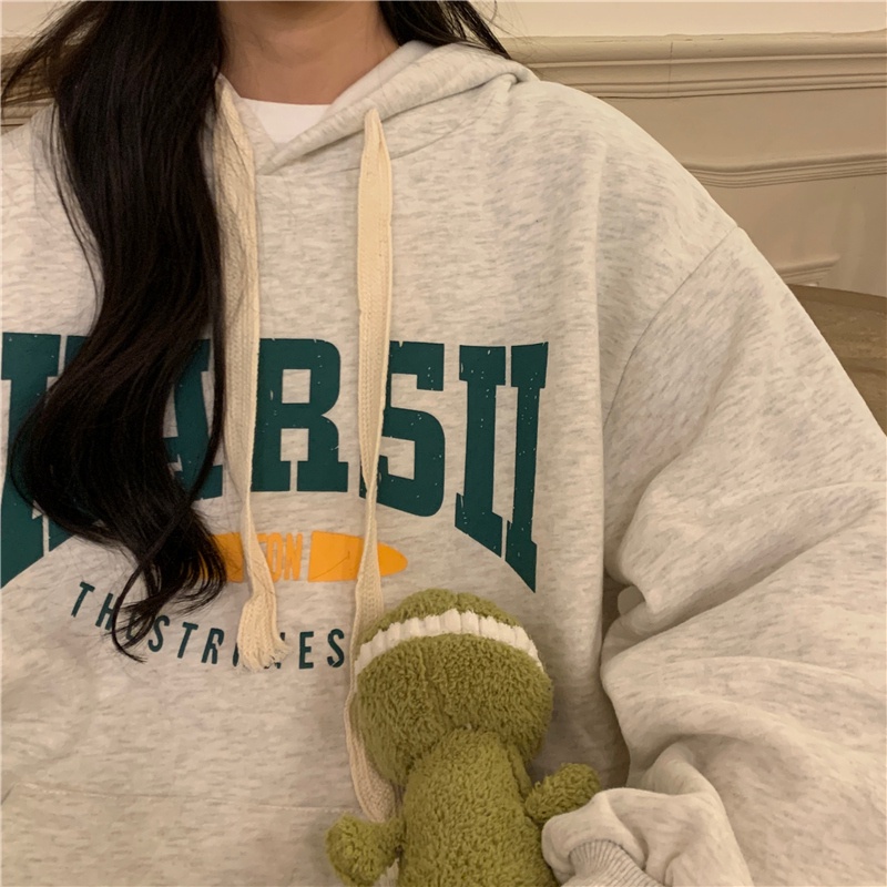 Áo hoodie SUXI dài tay thời trang Hàn Quốc cho nữ