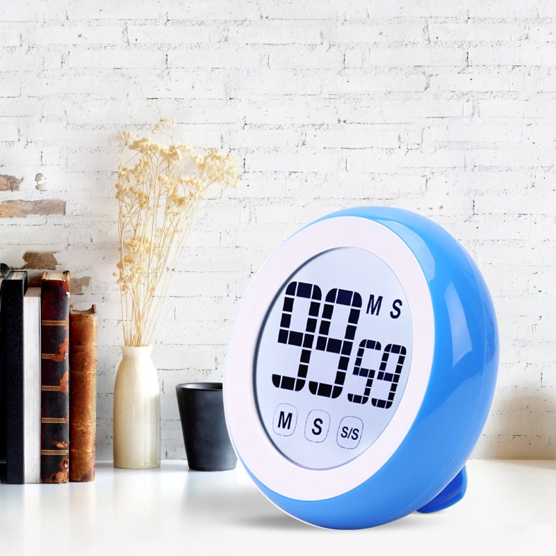 Đồng Hồ Hẹn Giờ Nấu Ăn Màn Hình LCD Có Nam Châm Tiện Dụng Đứng