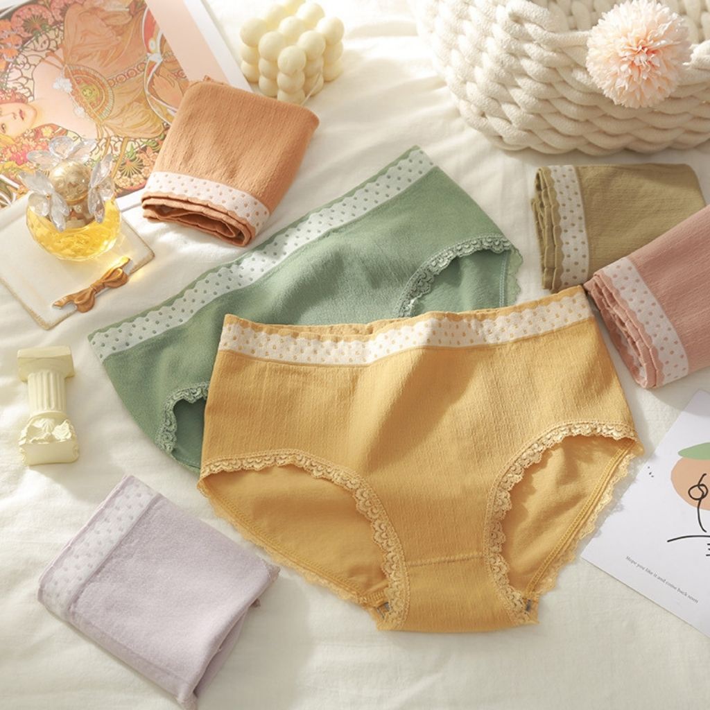 Quần lót nữ cotton kháng khuẩn ren sexy cao cấp Q13