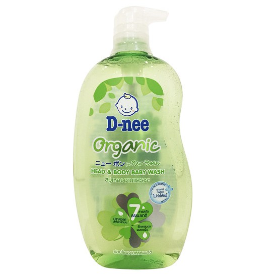 Sữa Tắm Gội Toàn Thân Dnee Organic Hữu Cơ 380ml Cho Bé 0-3 Tuổi