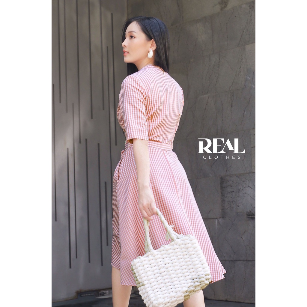Đầm natalie caro hồng_REAL