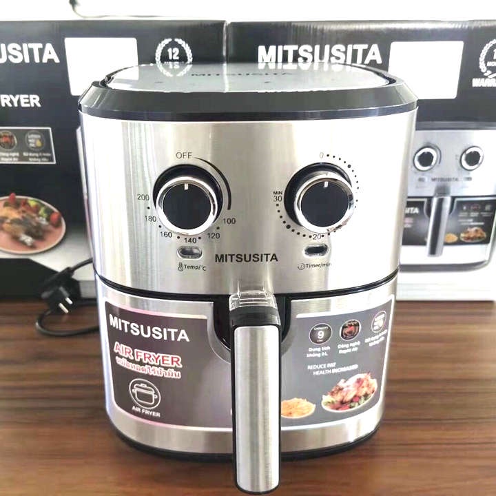 Nồi Chiên Không Dầu MITSUSITA - Nồi Chiên Không Dầu Siêu Đẹp Cho Gia Đình Dung Tích 9L, 12L Đa Năng Cực Tiện Lợi