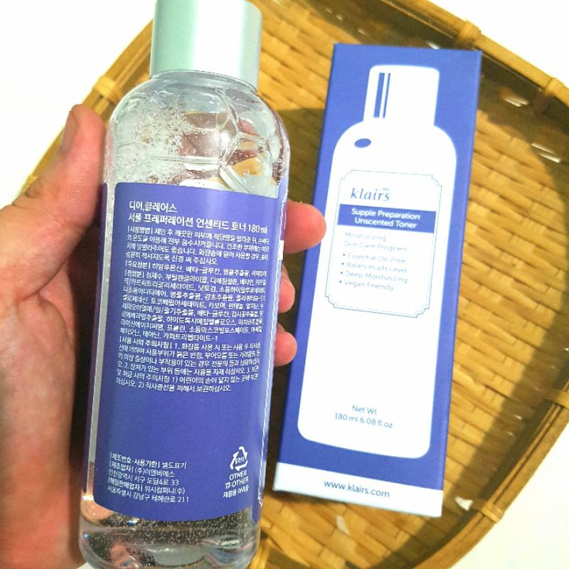 Nước Hoa Hồng Klairs Supple Preparation Unscented Toner 180ml | BigBuy360 - bigbuy360.vn