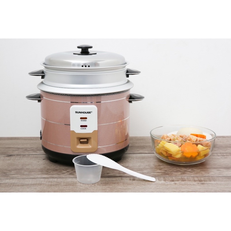 Nồi cơm điện nắp rời SUNHOUSE SHD8125 vung rời(xưởng hấp tiện dụng)
