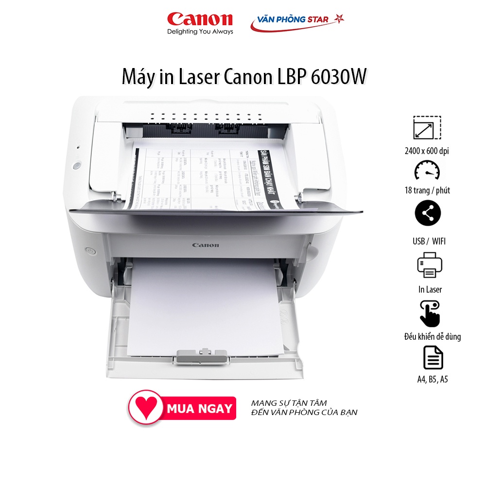 Máy in canon 6030W chính hãng bảo hành toàn quốc