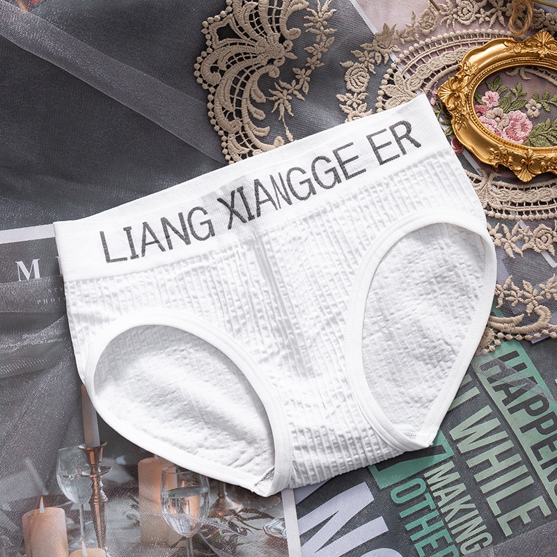 Quần Lót Thể Thao Bằng Cotton Thoáng Khí In Chữ Thời Trang Quyến Rũ Cho Nữ