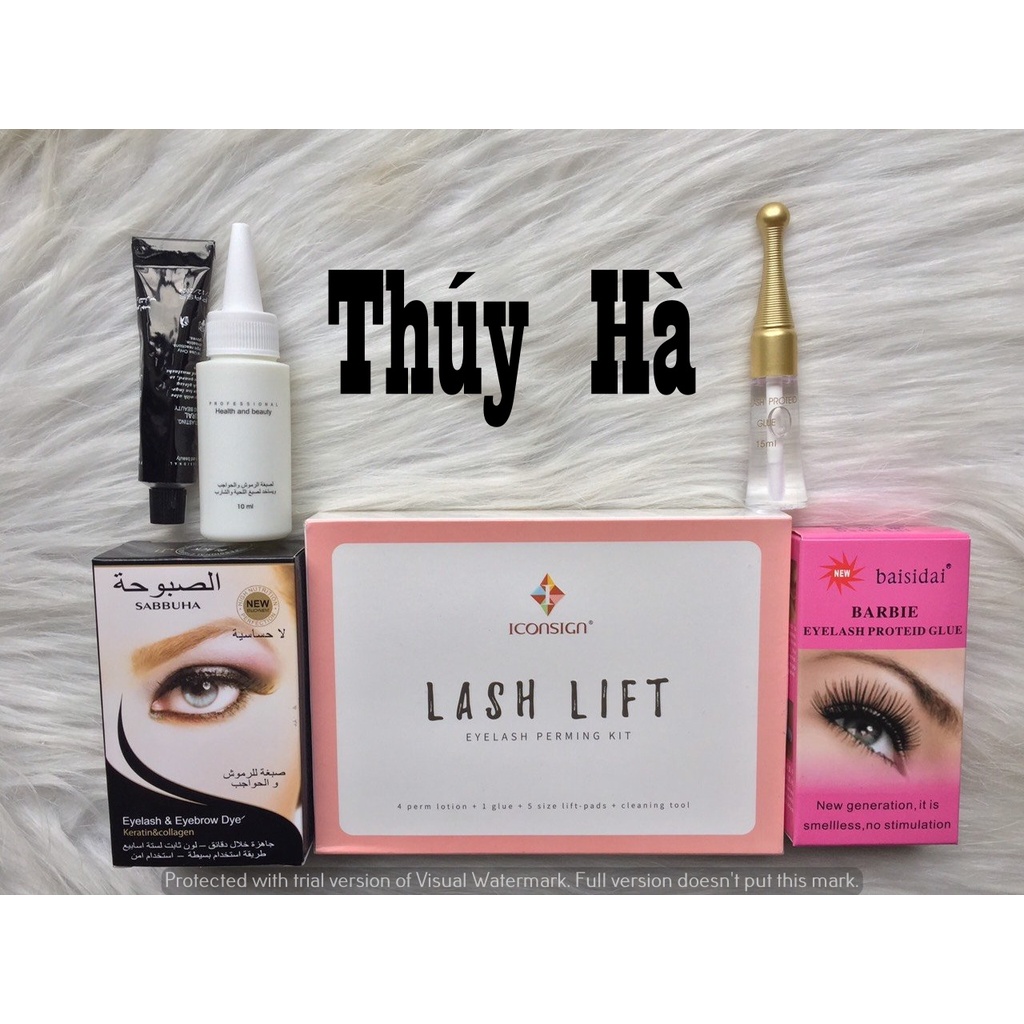 Bộ Uốn mi last lift + phủ đen+ keo bắt trục_dùng uốn mi - dụng cụ nối mi Thúy hà