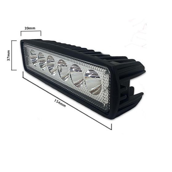 Đèn Pha Led 6 Bóng Cwl Bar 18w 18 Wat Chuyên Dụng Cho Xe Mô Tô / Xe Hơi