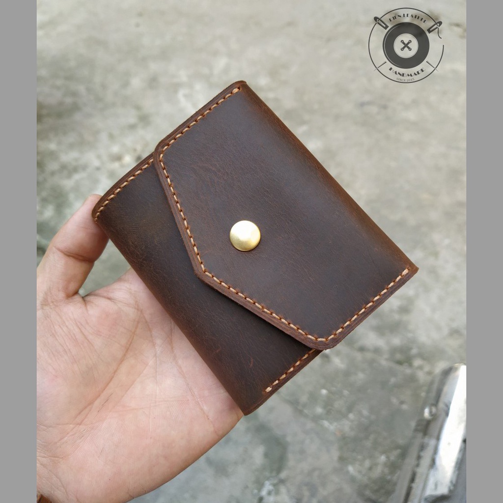 Ví da nam,Ví bì thư Vintage thiết kế sang trọng tiện dụng Kiến Leather