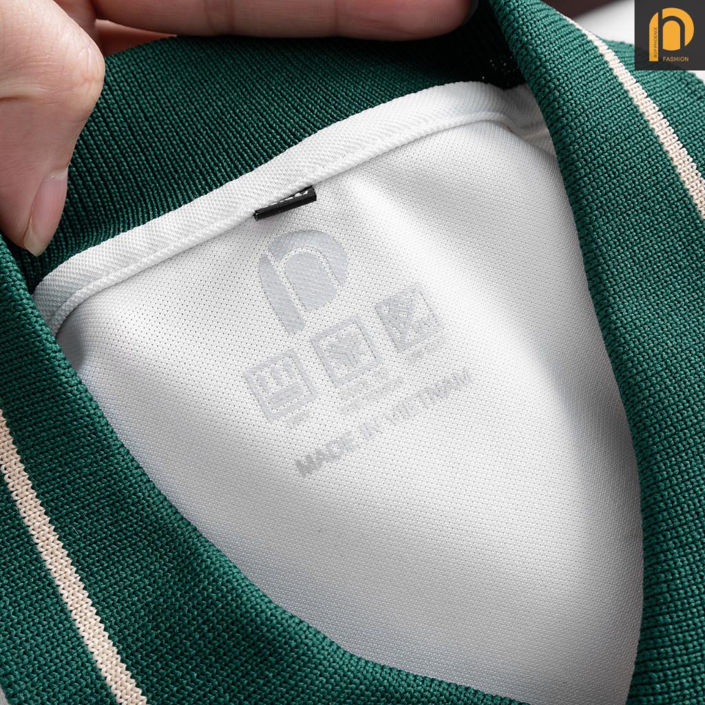 Áo Thun Polo Nam Cổ Bẻ 2 màu Thêu hình, Chất vải Cá Sấu Cotton cao cấp chuẩn form đến 85kg