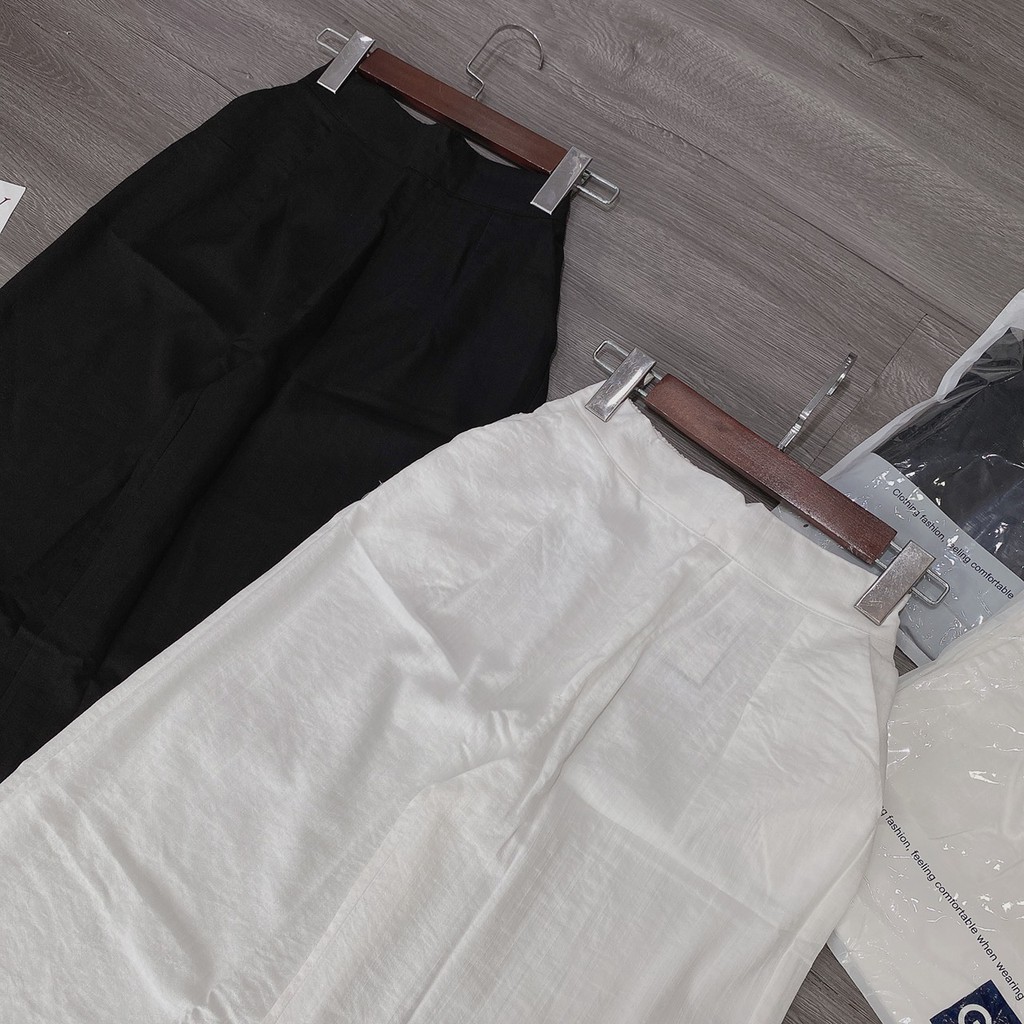 𝗙𝗿𝗲𝗲 𝗦𝗵𝗶𝗽Quần đũi ống rộng nữ lưng cao  lưng chun, ống dài 100cm lên dáng suông đứng cực xinh (ảnh+video thật)8942