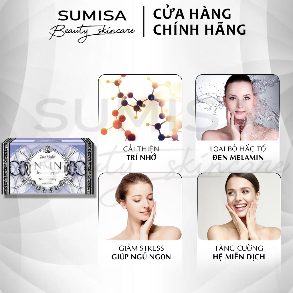 NMN HYDRO HYPER NMN 12000MG viên uống trẻ hóa, trắng da