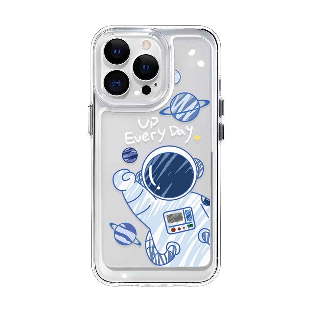 Ốp Điện Thoại Trong Suốt Hình Phi Hành Gia Cho iphone 14 Pro Max Plus 13 11 12 7Plus X XR XS Max 7 8 SE2020