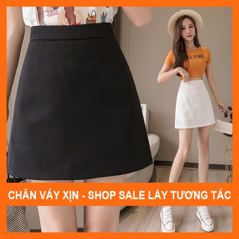 Chân Váy Chữ A Entyty Phong Cách Công Sở trẻ trung, Chân Váy Ngắn Chữ A Công Sở Lưng Cao Đen Trắng Nhiều Màu